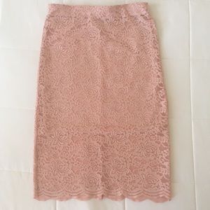 FOREVER 21- Peach pencil skirt
